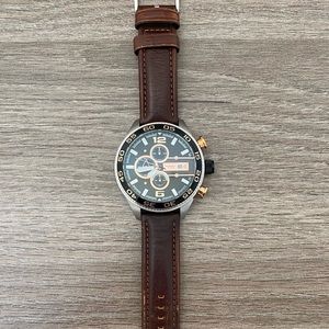 Men’s Fossil Leather Watch
